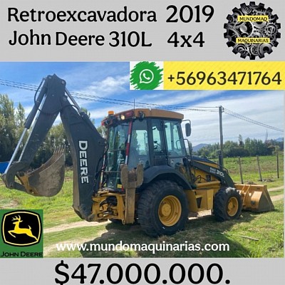 RETROEXCAVADORA JOHN DEERE 310L 4X4 AÑO 2019